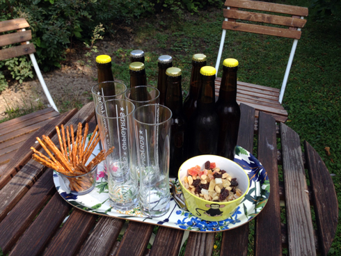 Ølproving på Villoveien i Falun.